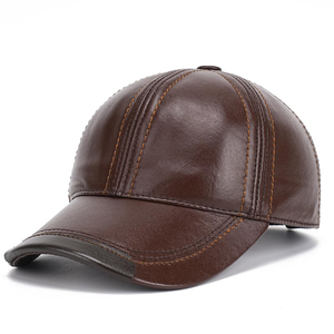 Gorras de cuero hechas directamente en fábrica para unisex, fabricación profesional, logotipo personalizado impreso, gorra de béisbol para hombre con MOQ bajo. - Product Image 2