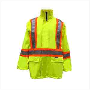 Chaqueta de Seguridad Reflectante de Alta Visibilidad para Hombre, con Material de Poliéster y Diseño con Cierre Frontal - Product Image 5