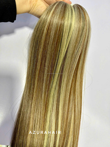 Vente en gros usine AZURA HAIR Extensions de cheveux humains vierges bruts doublement étirés en vrac style piano lisses vietnamiens - Product Image 2