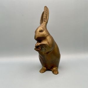 Escultura Moderna de Conejo en Aluminio, Estatua Decorativa de Animal para Decoración de Interiores de Salas de Estar en Hogares de Lujo - Product Image 1