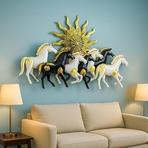 Art déco, sculpture murale en métal encadrée, cheval plaqué or, art décoratif animal, artisanat en métal fait main - Product Image 6