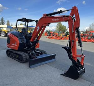 Kubota <b>Mini</b> Excavator KX040-5 Red Track Mounted With Bucket And Blade Kubota KX 019-4 <b>mini</b> excavator - Product Image 3