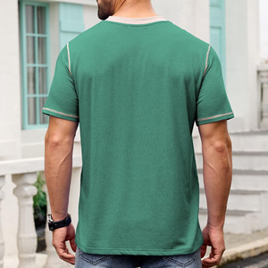 เสื้อยืดผู้ชายดีไซน์ใหม่ แบบเรียบ ขายส่ง คุณภาพสูง 250 กรัม ผ้าฝ้าย 100% ทรงโอเวอร์ไซส์ ระบายอากาศได้ดี แห้งเร็ว - Product Image 4