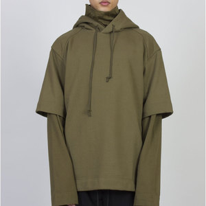 Modern Street Men Double Layer Hoodie | Thick Dual-Layer <b>Fabric</b> | Custom Logo Branding for Fashion Labels - Product Image 1