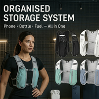 Gilet d'hydratation professionnel pour la course à pied, léger, respirant, en maille, avec poche à eau, pour le cyclisme, la randonnée, le marathon, équipement réfléchissant