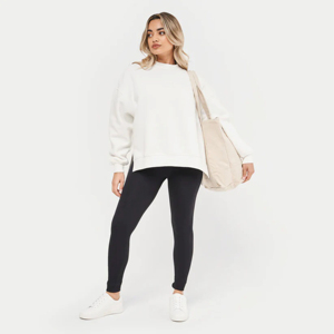 Women's Sweatshirts Hoodies Fleece O-Neck Pullover Breathable Casual <b>Comfy</b> Fashion OEM Custom Logo Front 100% Cotton - Product Image 1