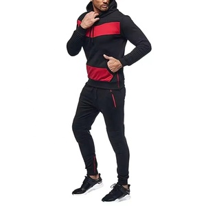 2019 más nuevo personalizado al por mayor Jersey deportivo para hombre Slim Fit chándal conjunto completo polar con capucha chándal - Product Image 4