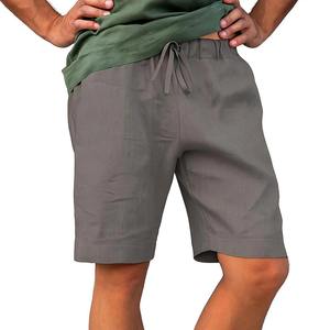 Shorts de sport décontractés pour hommes, taille élastique, séchage rapide et respirant, motif uni, légers et respirants pour l'athlétisme - Product Image 6
