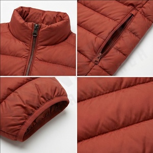 Doudoune d'hiver pour homme avec col en fourrure Gilet à capuche en duvet de canard blanc Coupe-vent et coton rempli pour l'été Mode masculine - Product Image 4
