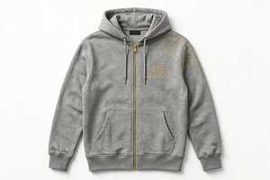 Unisex Black <b>Zip</b>-Up <b>Hoodie</b> Cartoon Print Regular Fit Cotton French Terry Casual Eco-Friendly <b>Pocket</b> Spring Wear - Product Image 4