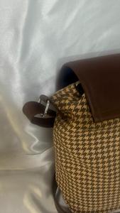 Sac bandoulière chq en mélange de PU et de coton - Product Image 5
