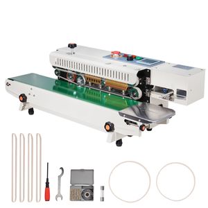 Sigillatrice a Nastro Orizzontale Continua per Imballaggi in PP, Larghezza Sigillatura 0.24-0.47 Pollici, Controllo Digitale della Temperatura, 110V - Product Image 1
