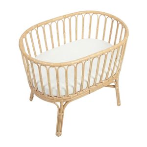 High Quality Rattan Baby Crib Cheap Comfortable Bassinet Kids Furniture Nursery Room Wholesale Factory Price Hot Sale - Product Image 2