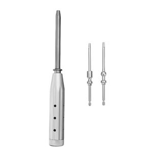 Instruments chirurgicaux orthopédiques fabriqués en usine : insérateur manuel de marqueurs pediculaires, impacteur de vis-à-tige spinale, aiguille osseuse - Product Image 4