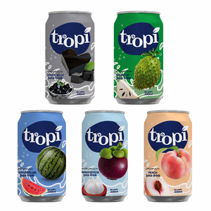 Bebida de jugo de gelatina de hierba marca Tropi, lata de aluminio de 330 ml, paquete de 24, precio competitivo - Product Image 1