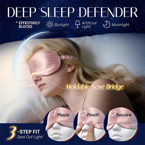 High Quality Comfortable Soft Good Shading Sleeping <b>Eye</b> <b>Mask</b> Silk Fabric Breathable Eco-Friendly Deep Sleep <b>Eye</b> <b>Masks</b> - Product Image 3