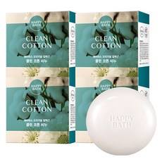 Collezione Originale Happy Bath, Confezione da 4 Saponette da 90g, Profumo di Cotone, Prezzo Scontato - Product Image 1