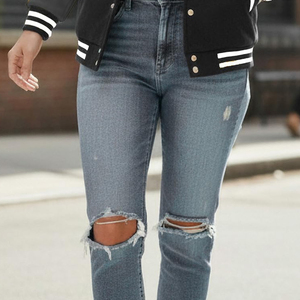 Veste universitaire pour femme, style streetwear, personnalisable avec logo, décontractée, style Letterman, boutonnée sur le devant, manches longues, vente en gros - Product Image 6