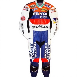 Traje de Carreras Tadayuki Okada Zonda Repsol MotoCP, Mono de Cuero Vacuno/Canguro para Motociclismo/Piloto de Motos, Nivel 2 - Product Image 1