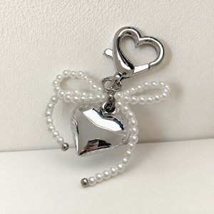 พวงกุญแจพร้อมสายคล้องแบบเกาหลี Geuripbi Aurora Silver Layered Key Ring ผลิตในเกาหลี พร้อมคาราไบเนอร์สำหรับโปรโมชั่น - Product Image 3