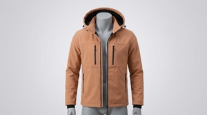 Veste à capuche zippée pour homme avec col montant et poches pratiques - Product Image 5