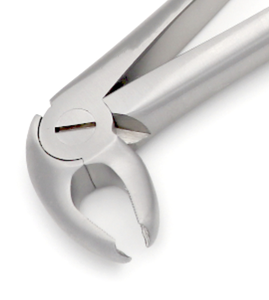 # Forceps d'extraction 22, 7 mm, pour molaires du troisième quart supérieur, à mâchoires dentées croisées, instrument d'extraction dentaire, poignée légère, chirurgical - Product Image 2