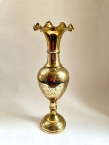 Vases modernes en laiton et en cuivre de haute qualité pour table, lot de quatre petits vases à fleurs, centres de table pour mariage - Product Image 4