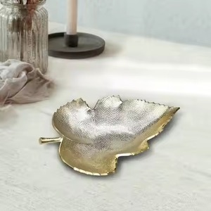 Luxury Metal Dry Fruits Bowl Designer Finish Elegant Snack Dish Decorative Table Centerpiece Gift Collection - Product Image 2
