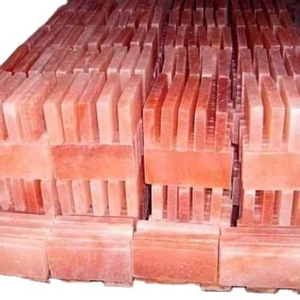 อิฐเกลือหิมาลัยขนาด 25 กก. แพ็ค 8x4x2 สำหรับขายส่ง กระเบื้องเกลือสีชมพูธรรมชาติสำหรับสร้างห้องเกลือ ได้รับการรับรองมาตรฐาน ISO - Product Image 5