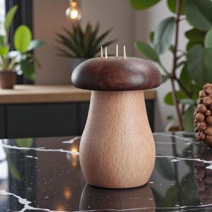 Distributeur de cure-dents décoratif en bois, boîte de rangement compacte pour table à manger, cuisine, restaurant, café, usage domestique - Product Image 1