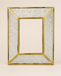 <b>Rectangle</b> Gold Frame Beveled Glass Stainless Steel Eco-Friendly <b>Mirror</b> Art Deco Design <b>Wall</b> Mount Bedroom Modern Interior Decor - Product Image 2