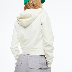 Jogging en coton de haute qualité à taille haute, vêtements de sport décontractés, sweat-shirt, crop top, sweats à capuche personnalisés - Product Image 4