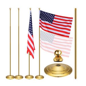 Bandera de Interior de poliéster 100d de publicidad barata Bandera de oficinas de lujo NACIONAL DE Camerún con soporte de poste - Product Image 3