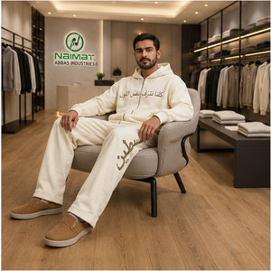 Conjunto de Sudadera con Capucha y Cremallera para Hombre Valmar, Poliéster/Algodón, Forro Polar, Ropa Urbana de Invierno, Corte Regular, Transpirable, con Estampado de Letras - Product Image 4