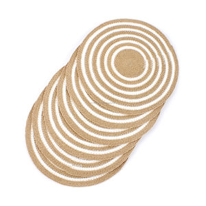 <b>Placemat</b> Paper Raffia PlacematLuxury Kitchen Decoration <b>Beaded</b> <b>Placemats</b> Table Mat Dinning Table Restaurant and Hotel Design - Product Image 2