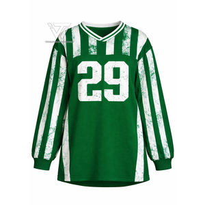 Maillot de football vintage rayé surdimensionné de la sororité grecque Iota Phi Lambda en gros |   Maillot de l'équipe universitaire grecque - Product Image 1