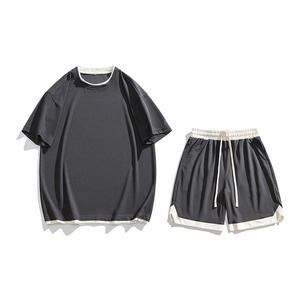 Camiseta y Pantalones Cortos Extra Grandes de Primera Calidad, Tela Premium, Diseño Personalizado, Conjunto Informal o Urbano para Unisex - Product Image 3