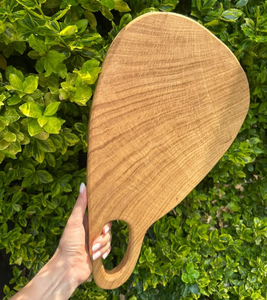 Planche à découper élégante en bois de Neem naturel - Ustensile de cuisine écologique et durable pour couper le pain - Product Image 5