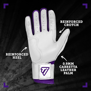 Gants de frappe de baseball de haute qualité, design en cuir souple inspiré de Bruce Bolt, pour un contrôle maximal du bâton. - Product Image 2