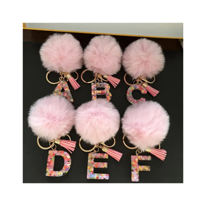 Cute 3D Cartoon Plush Keychains Faux Fur <b>Soft</b> <b>Toys</b> Frog <b>Rabbit</b> Chick Bear With Blue Bow Easter Decor - Product Image 4