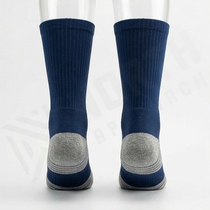Anti-Slip Crew Winter Knitted <b>Fleece</b> Football <b>Socks</b> for Women with Custom Logo Design for Professional Sports Use - Product Image 2