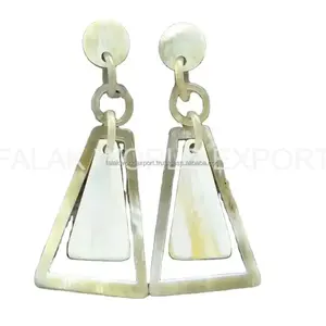 Fancy buffalo horn earrings top quality with modern design real horn earrings For womens From Falak World Export