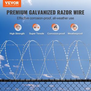 Filo Spinato Razor da 98 Piedi, 2 Rotoli, Doppia Spirale, Filo Zincato per Recinzioni - Product Image 2