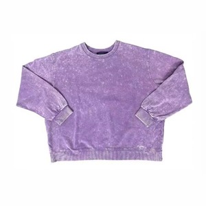 เสื้อสเวตเชิ้ตคอกลมทรงโอเวอร์ไซส์ ยูนิเซ็กซ์ ผ้าฝ้าย 100% แบบถักเนื้อนุ่ม สวมใส่สบาย สไตล์ลำลองสำหรับฤดูใบไม้ร่วง ทรงปกติ แขนยาว - Product Image 1