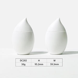 Custom White Cap with Brush High Quality Cosmetic <b>Bottle</b> 50g PP Plastic Hot Stamping <b>Mini</b> Sunscreen <b>Bottle</b> - Product Image 1