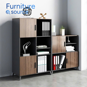 Elegante archivador de MDF, archivador de uso contemporáneo con superficie HPL para proyectos de muebles de oficina para hoteles y hostelería - Product Image 2