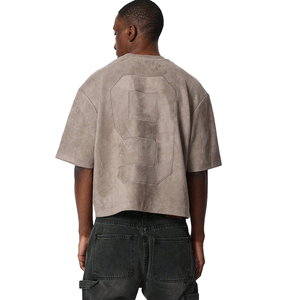 T-shirt surdimensionné vintage délavé personnalisé 2026 pour homme, en coton épais, coupe carrée, style streetwear, fabricant de marque privée - Product Image 2