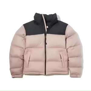 Blouson matelassé d'hiver pour homme, coupe-vent, respirant, à capuche, color block, col montant, fermeture éclair frontale, décontracté, en polyester rembourré, coupe régulière - Product Image 2