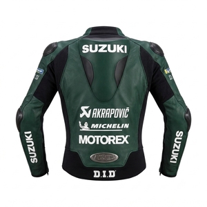Men’s Zuzuki CE Level 2 Cowhide Leather Moto <b>Racing</b> <b>Jacket</b>/Chaqueta Motorcycle Track Protective Riding Gear - Product Image 2