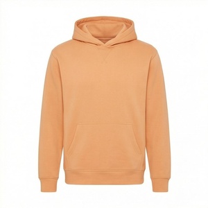 โรงงานขายส่ง OEM เสื้อฮู้ดดี้ผู้ชายคุณภาพสูง ผ้าฝ้ายฟลีซ 100% สีพื้น พิมพ์ลายสกรีนตามสั่ง เสื้อกันหนาวมีกระเป๋า แห้งเร็ว - Product Image 1